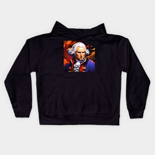 George Washington (stylized illustration) Kids Hoodie